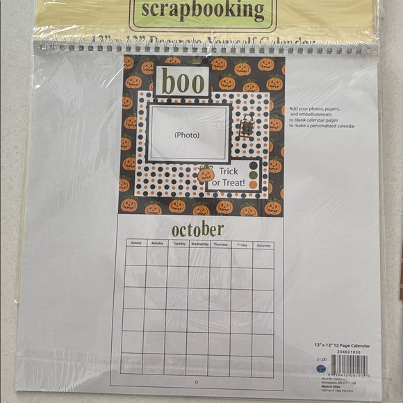 NWT Bundle of 5 Blank Scrapbooking Calendars & Some Supplies - Picture 3 of 8
